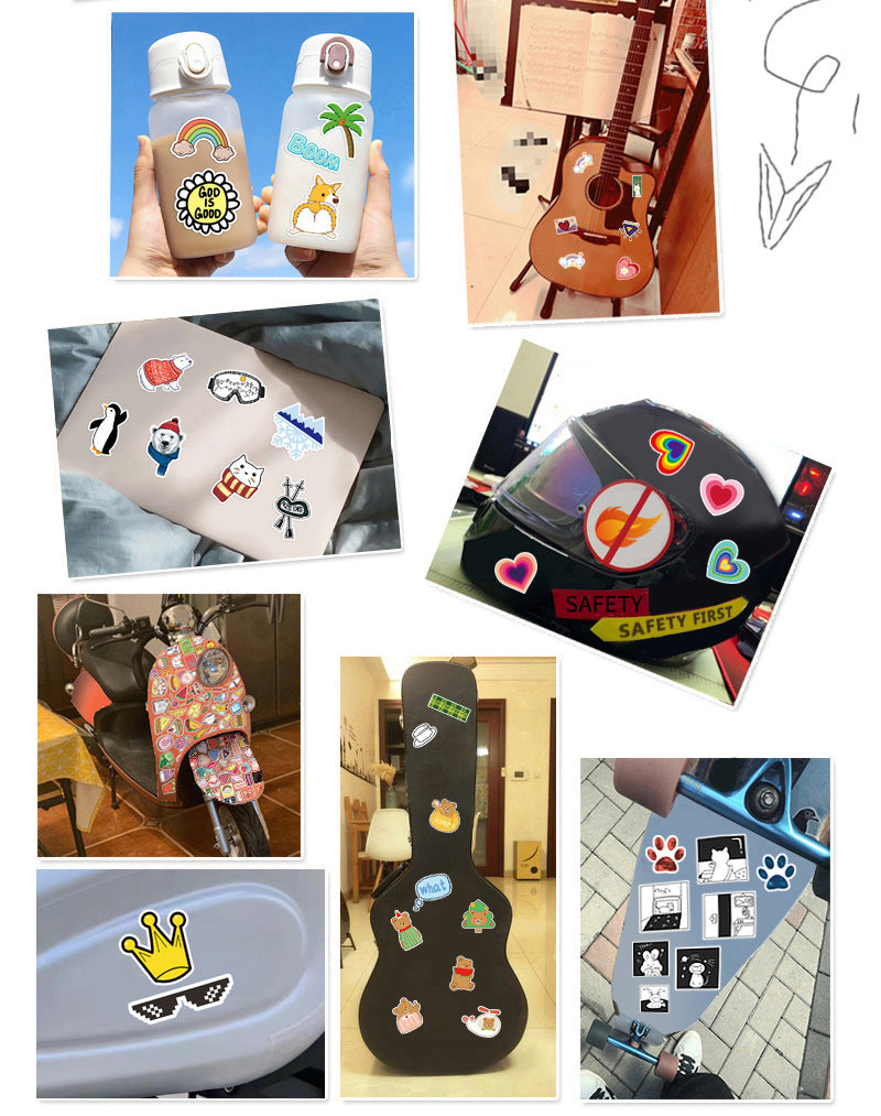 50PS Halloween Notebook Luggage Decoration Stickers, Waterproof