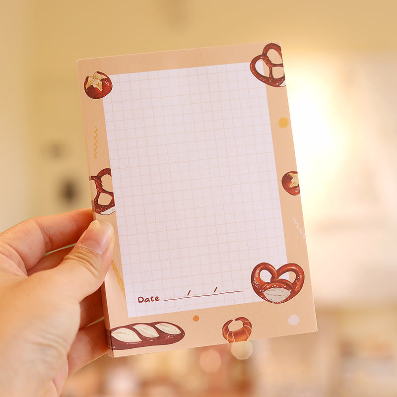 Croissant Alkaline Bun A6 Notepad, 100p