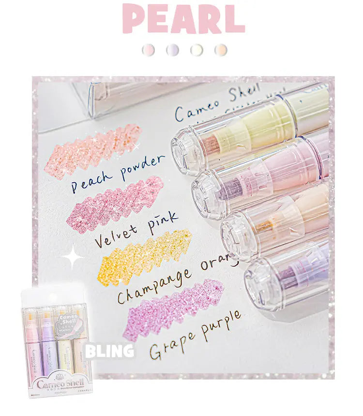 Sparkling Highlighter Markers ChicChoi