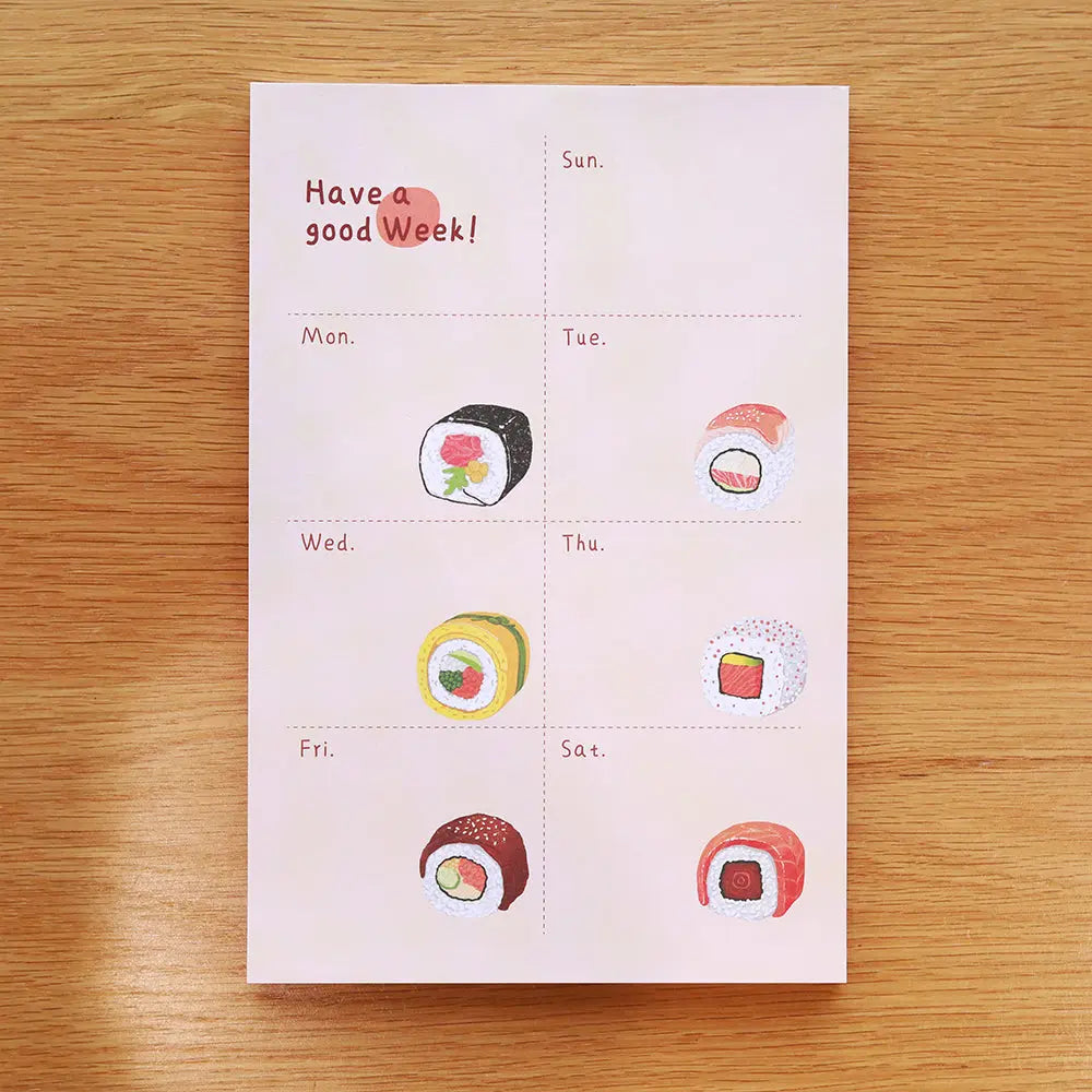 A5 Sushi Notepad, Planner ChicChoi