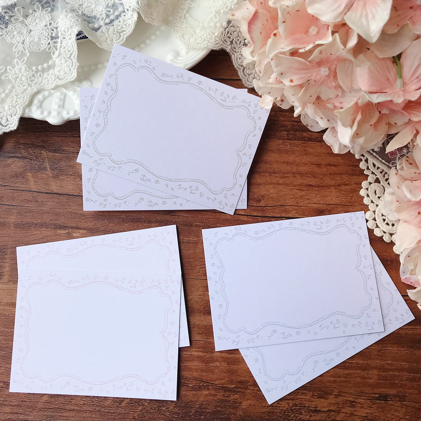 Whispering Frames Thank you Birthday Card Set