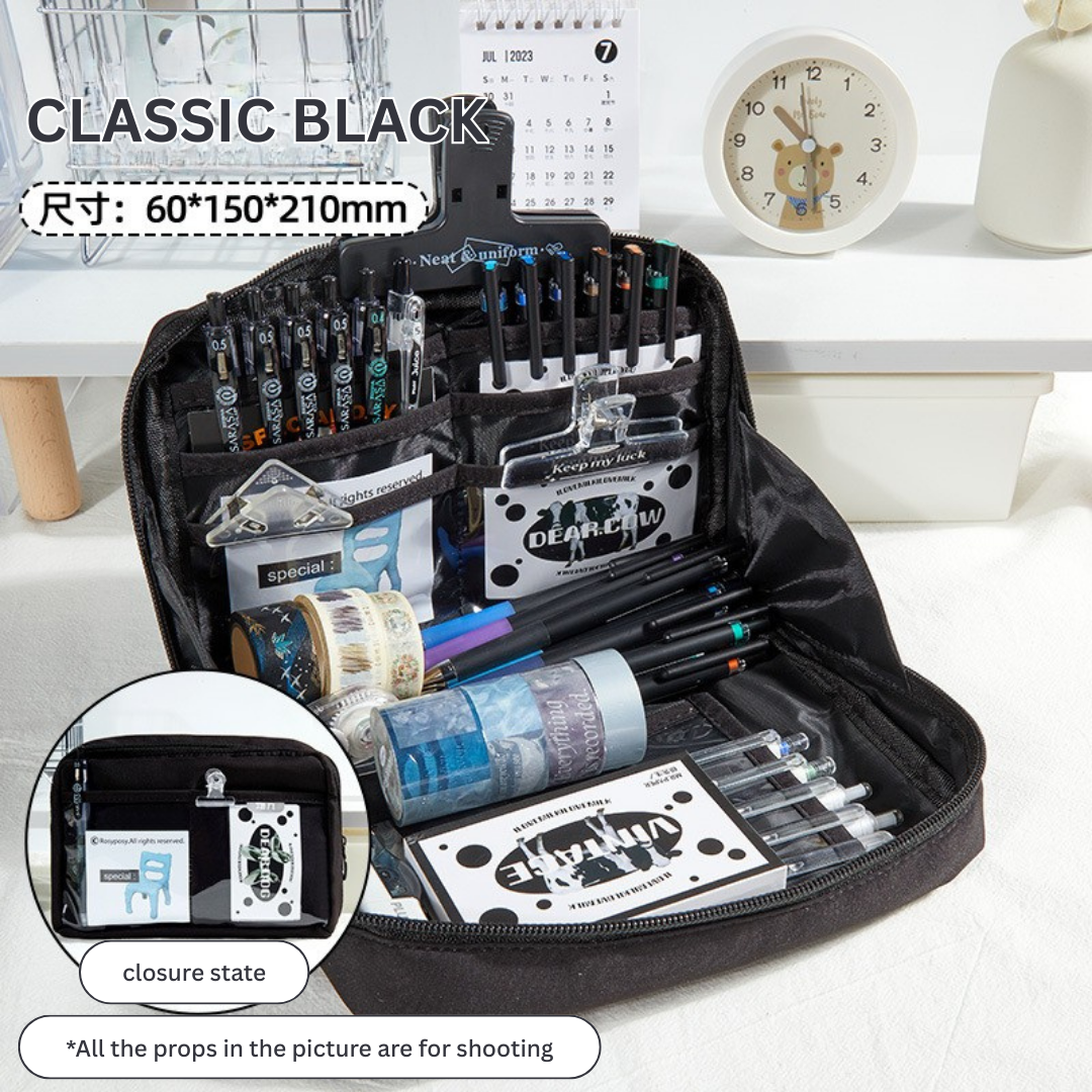 12-Layer High-Capacity Pencil Case