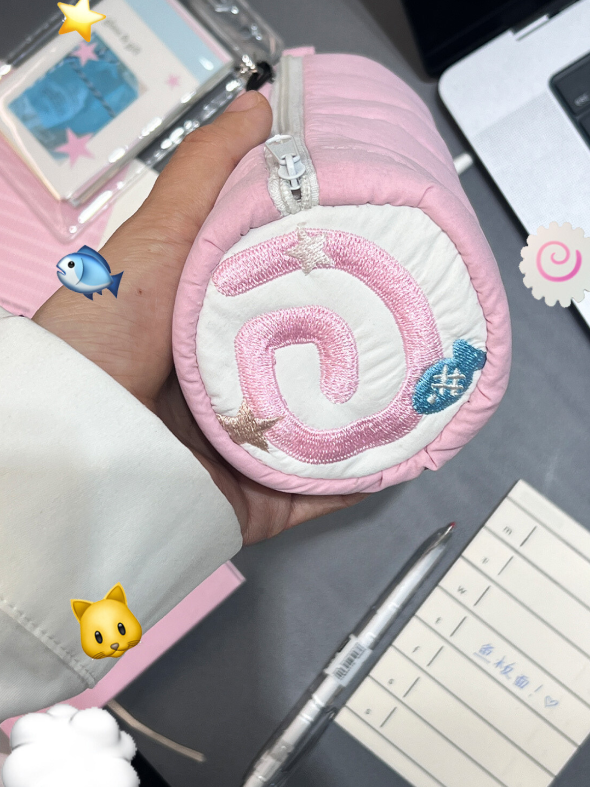 Original Design Fish Noodle Pencil Pouch