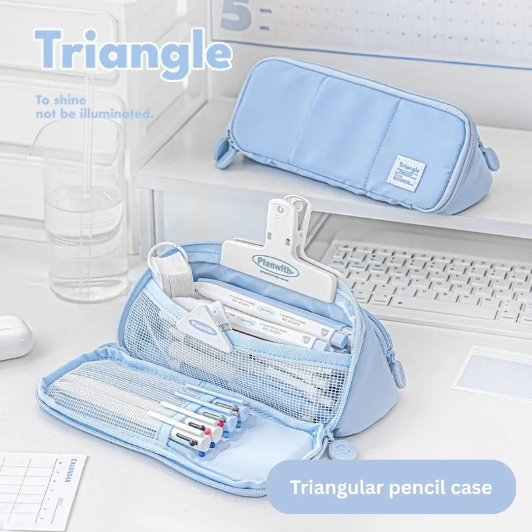 Steady Triangle Pencil Case - ChicChoi