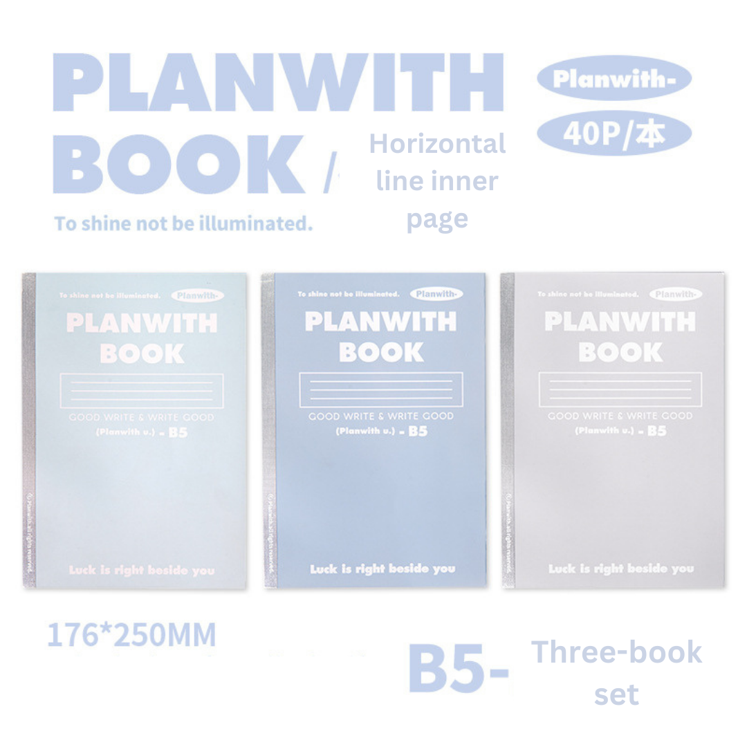 B5 Basic Series Back-Binders Notebook Sets ChicChoi