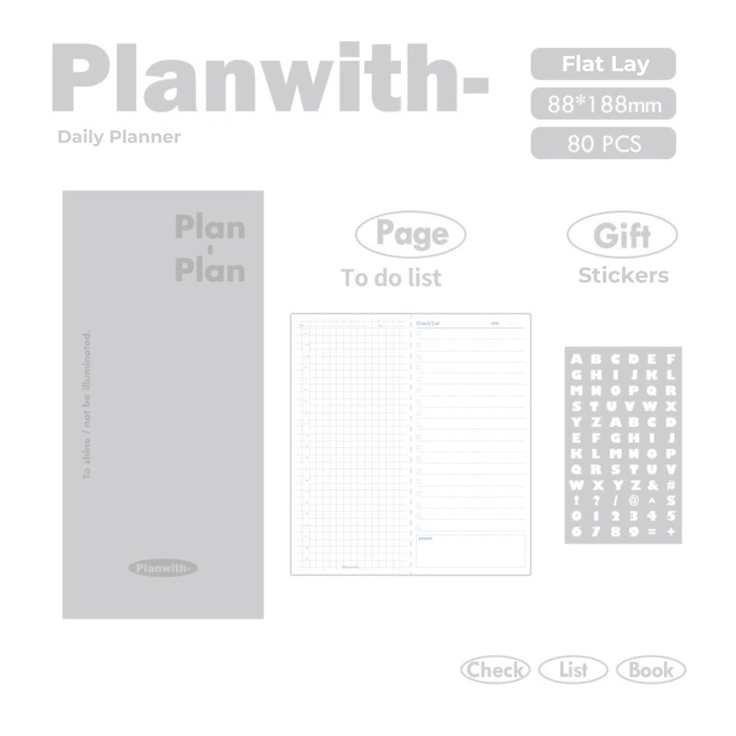 PU Cover Daily Planner
