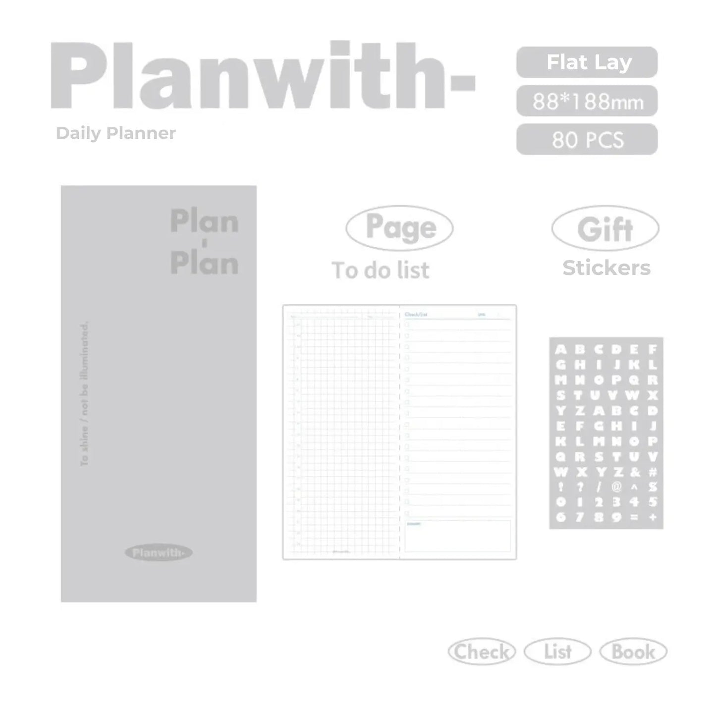 PU Cover Daily Planner ChicChoi