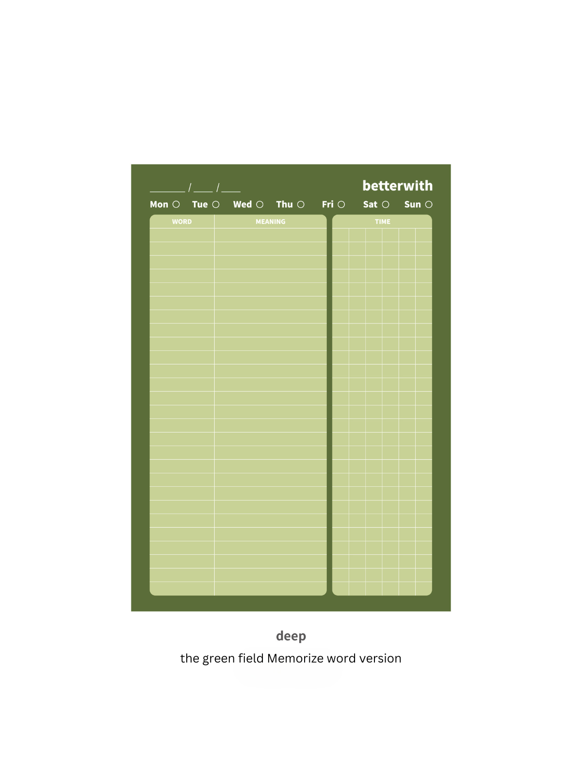 The Green Field B5 Paper Pads, 50p ChicChoi