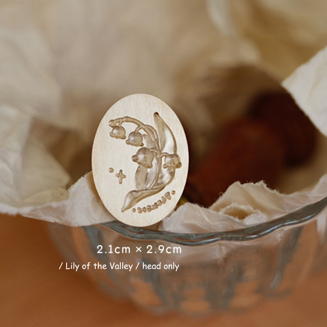 Elegant Bouquet Collection Brass Sealing Wax Stamps Head & Wooden Handle ChicChoi