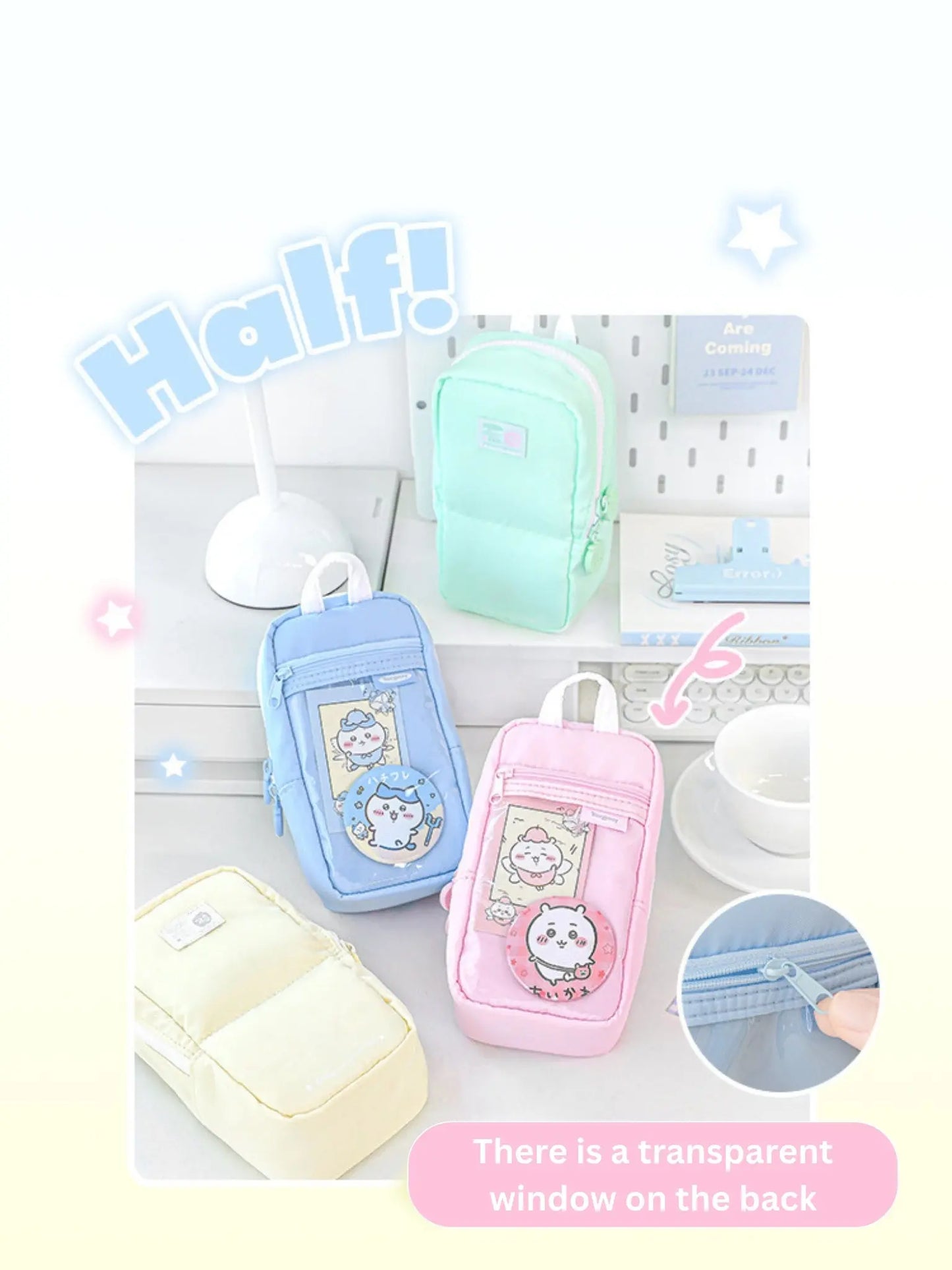 Apple Half-fold Standable Magnetic Pencil Case ChicChoi