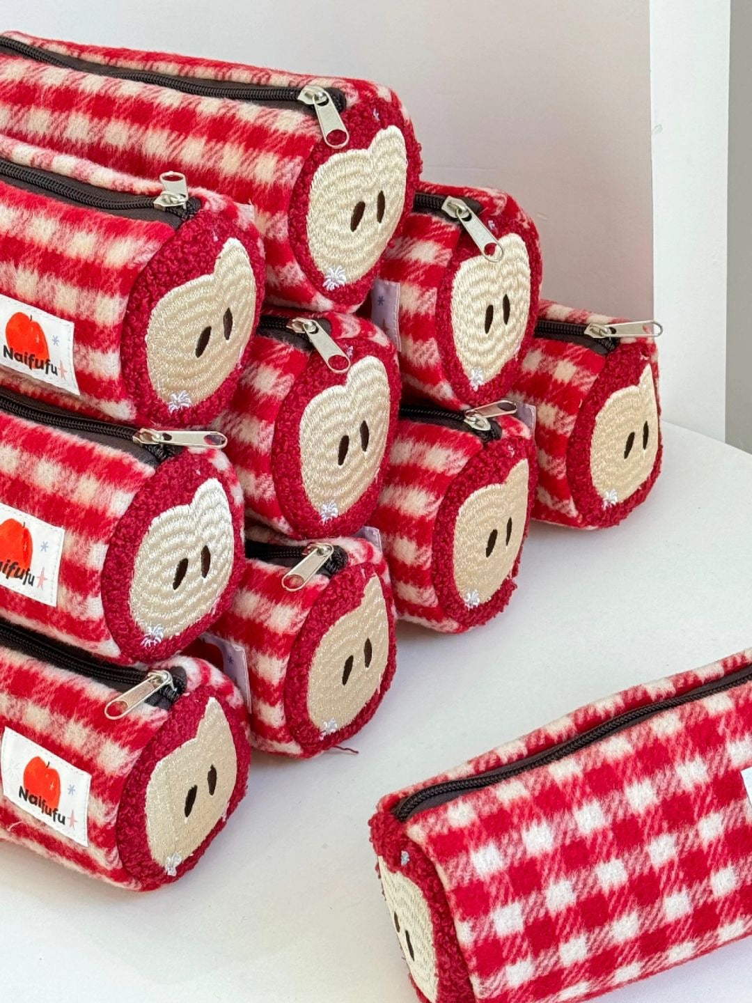 Original Design Red Apple Pencil Pouch