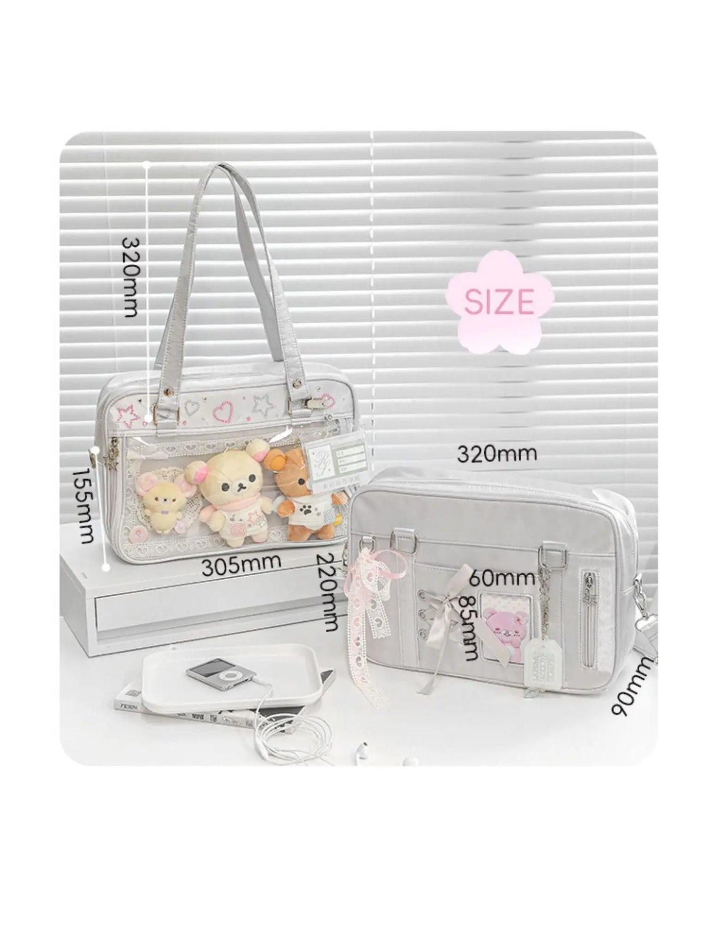 Balletcore Japanese Style Crossbody Shoulder JK Ita Bag ChicChoi