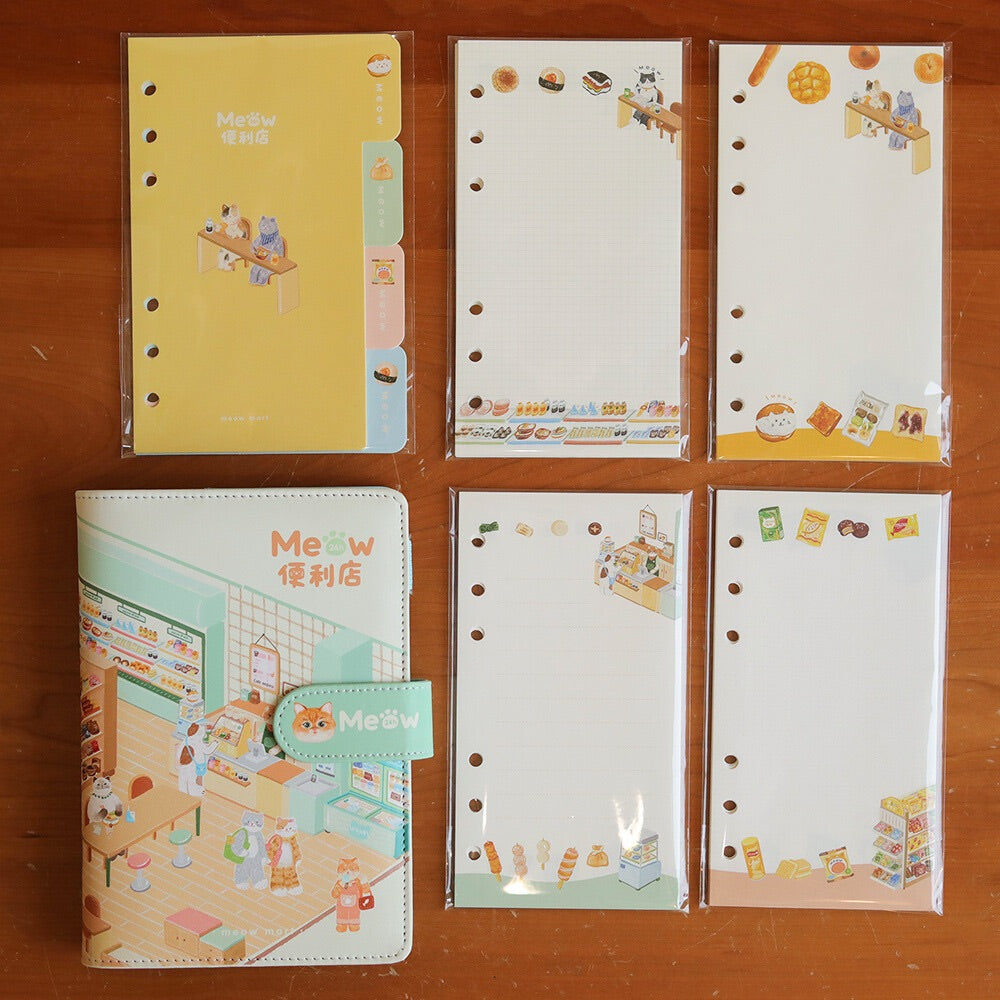 A6 Planner Binders, Leather Notebook Cover | Convenience Store Collection