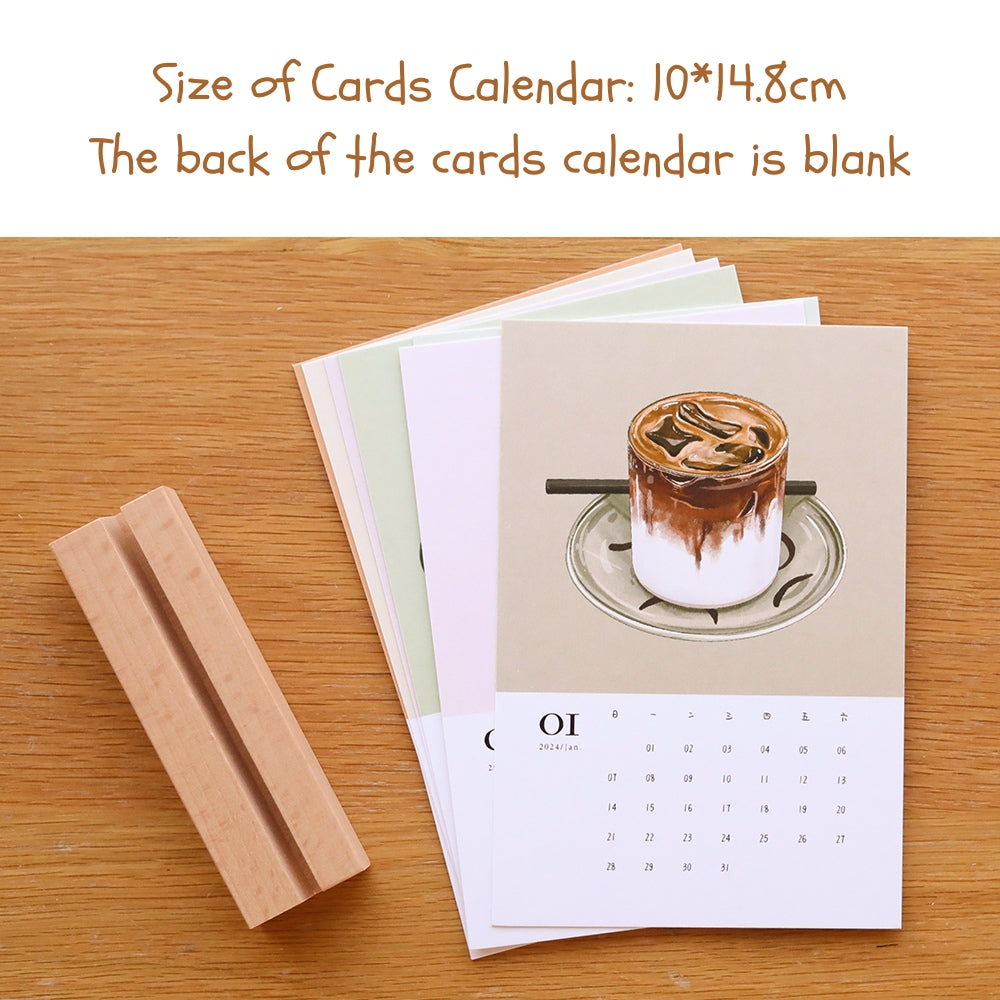 Original 2025 Coffee&Drinks Illustration Calendar