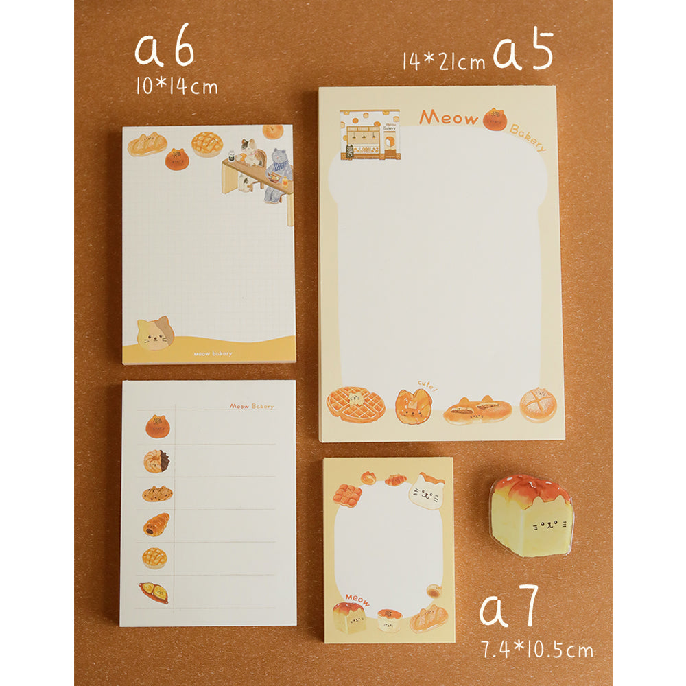 Meow Bakery Shop A5/A6/A7 Notepads