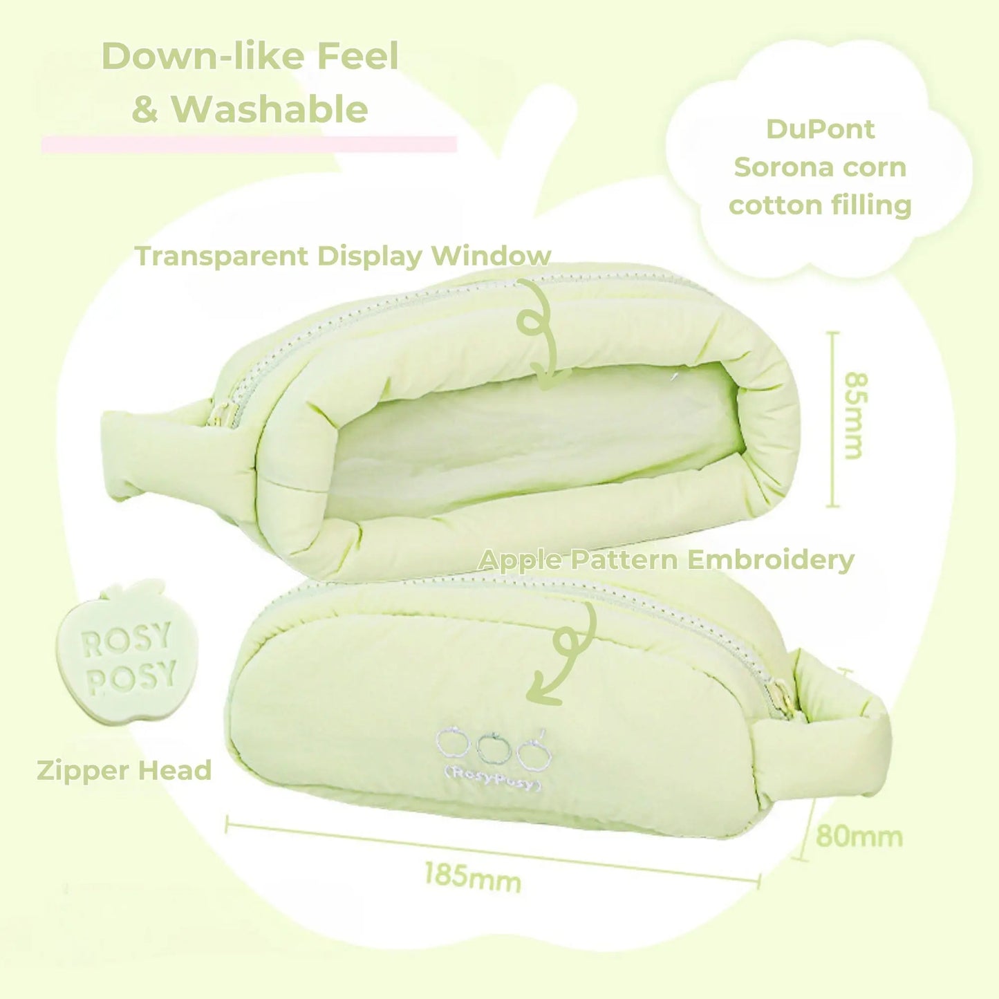 Marshmallow DuPont Cotton Large-Capacity Pencil Bag ChicChoi