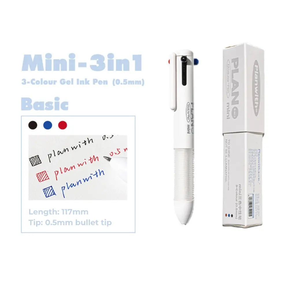 Mini 3-in-1 Gel Ink Pen – 0.5mm ChicChoi