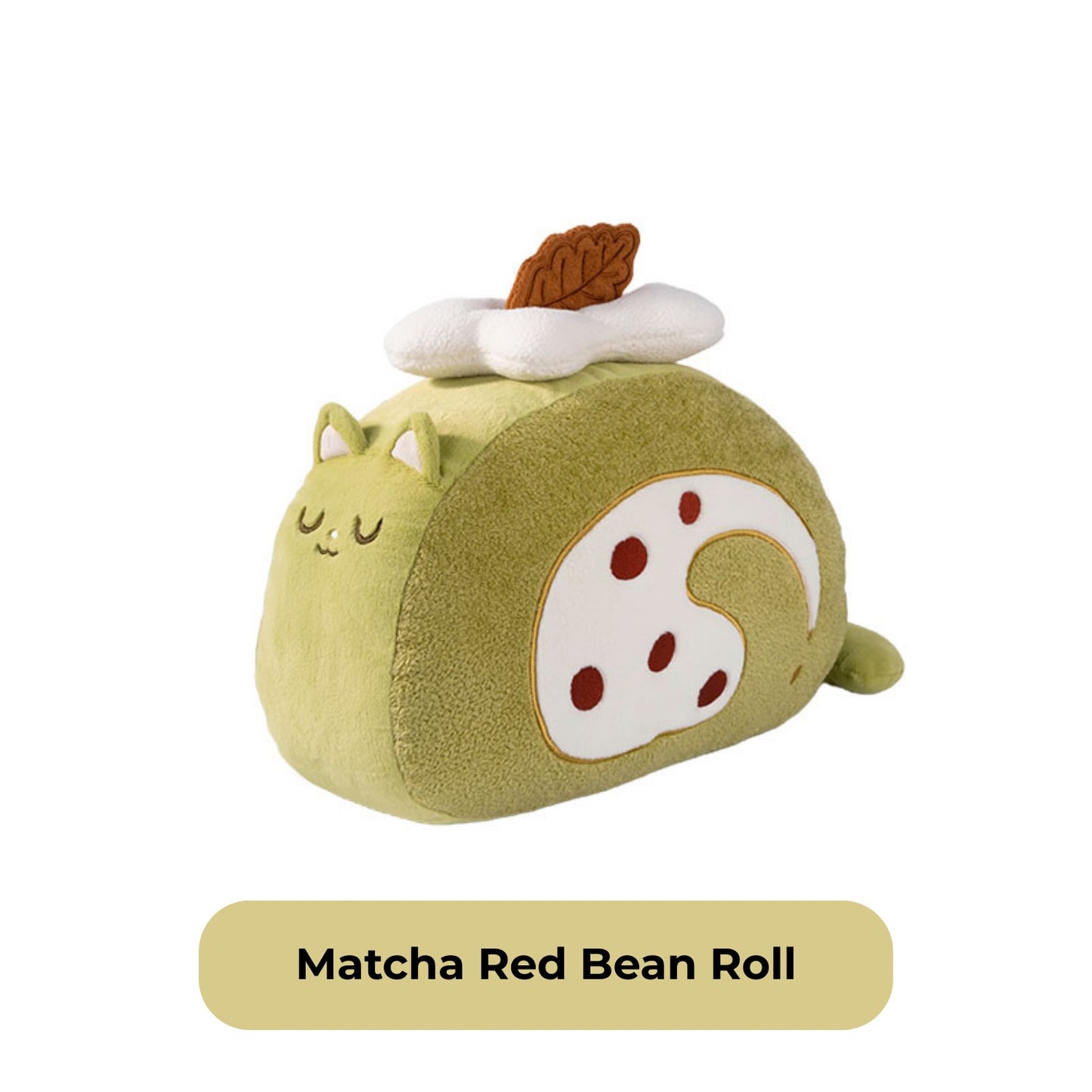 Original Creamy Swiss Roll Cat Plush Pillow