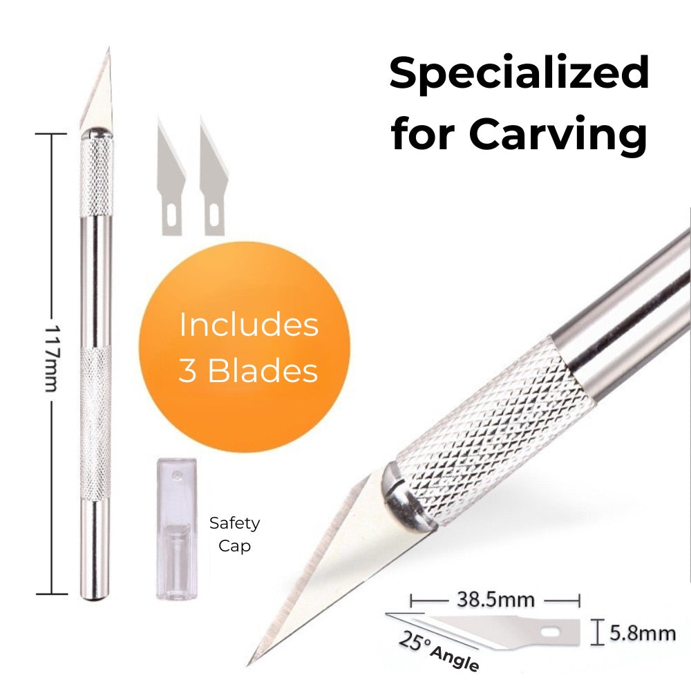 Precision Craft Knife – Aluminum Handle Cutter for Washi Tape, Paper, Leather & DIY Projects