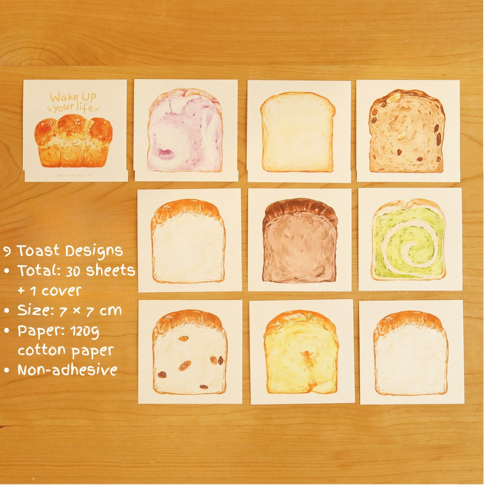 Toast A5 Notepad, Non-sticky Memo Pads