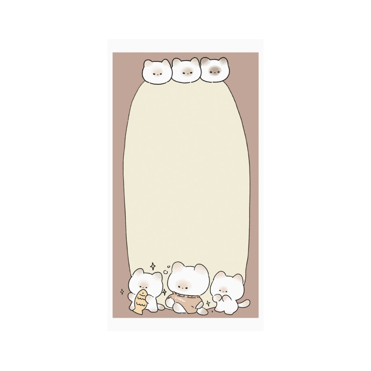 Pile-Up PuPu B5 Paper Pad | Weekly Planner | Memo Pad