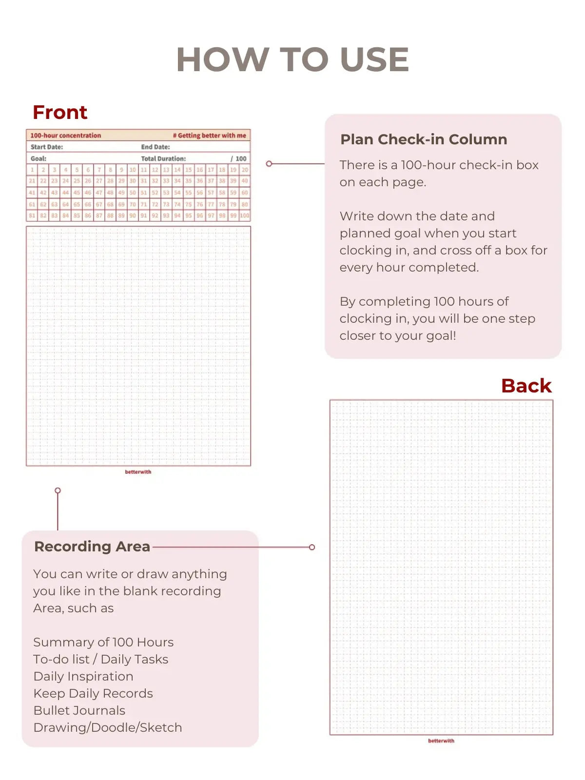 10,000-Hour Mastery A5 Planner ChicChoi