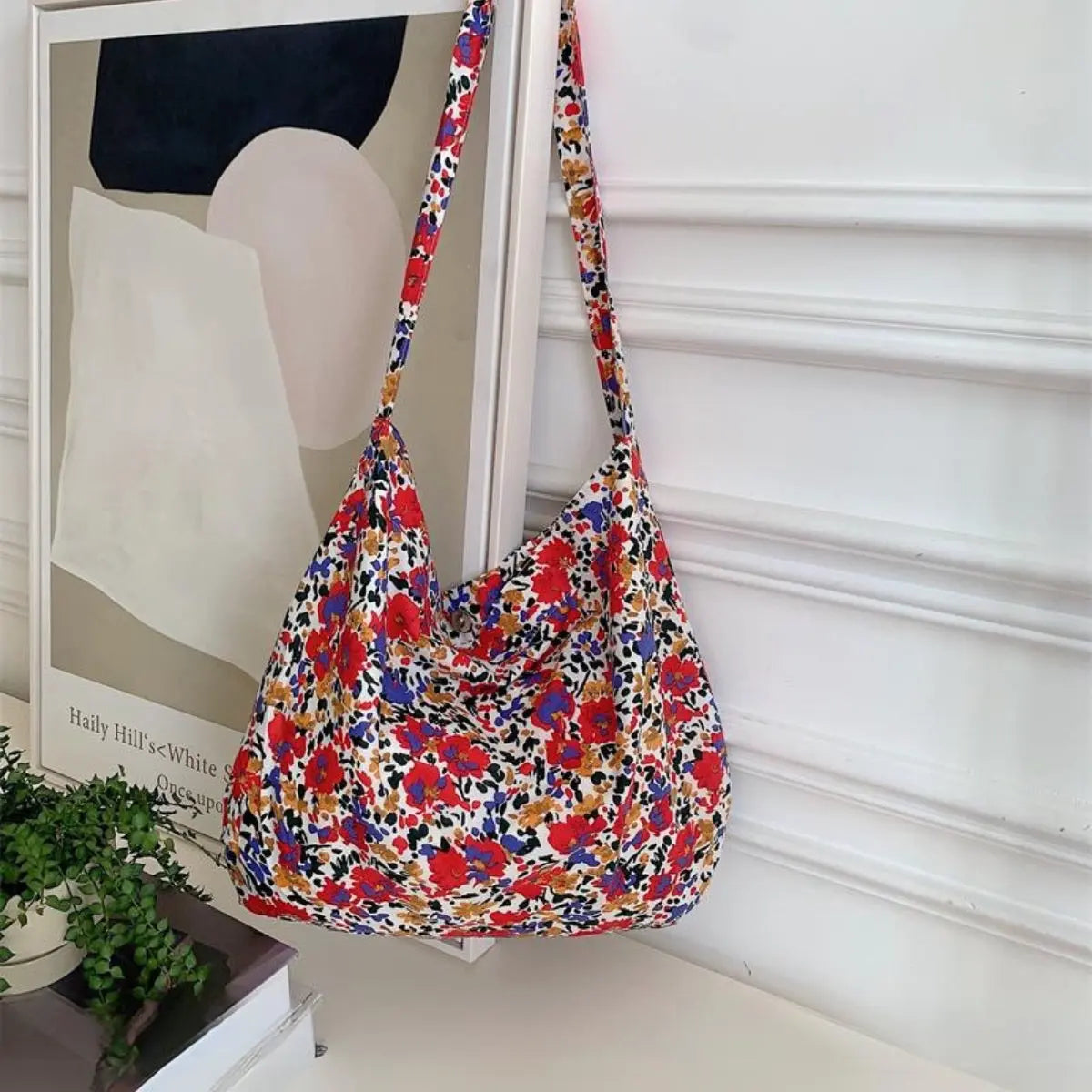 Romantic Bloom Canvas Bag Large Capacity - 4 Colors ChicChoi
