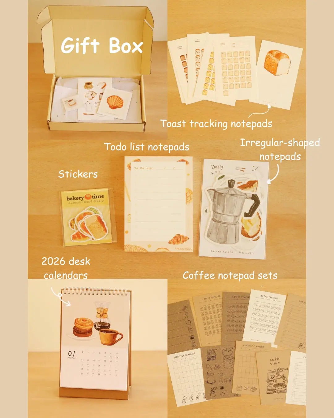 Coffee & Bakery Stationery Gift Box - 2026 Limited Edition - SOLD OUT ChicChoi
