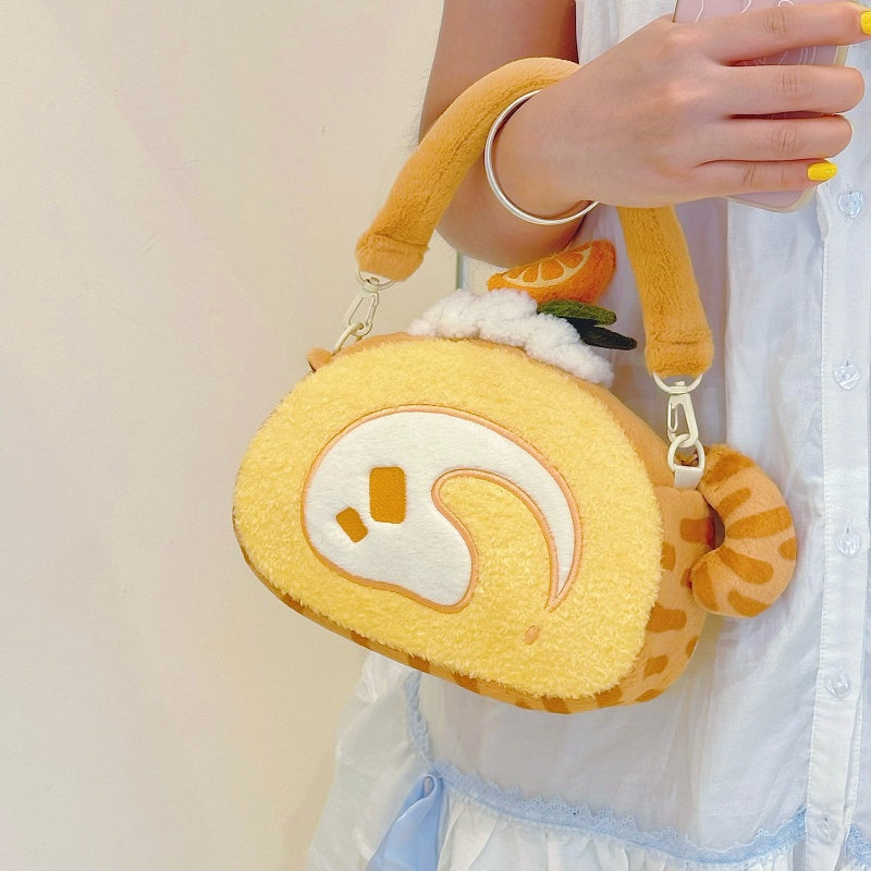 Original Plush Creamy Kitty Cake Rolls Handbag