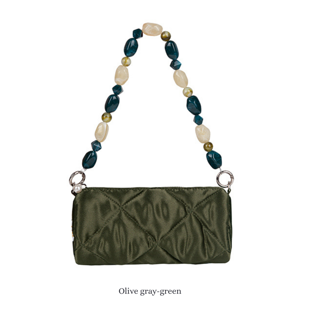 Cylinder Gemstone Retro Handle Bag Crossbody Bag