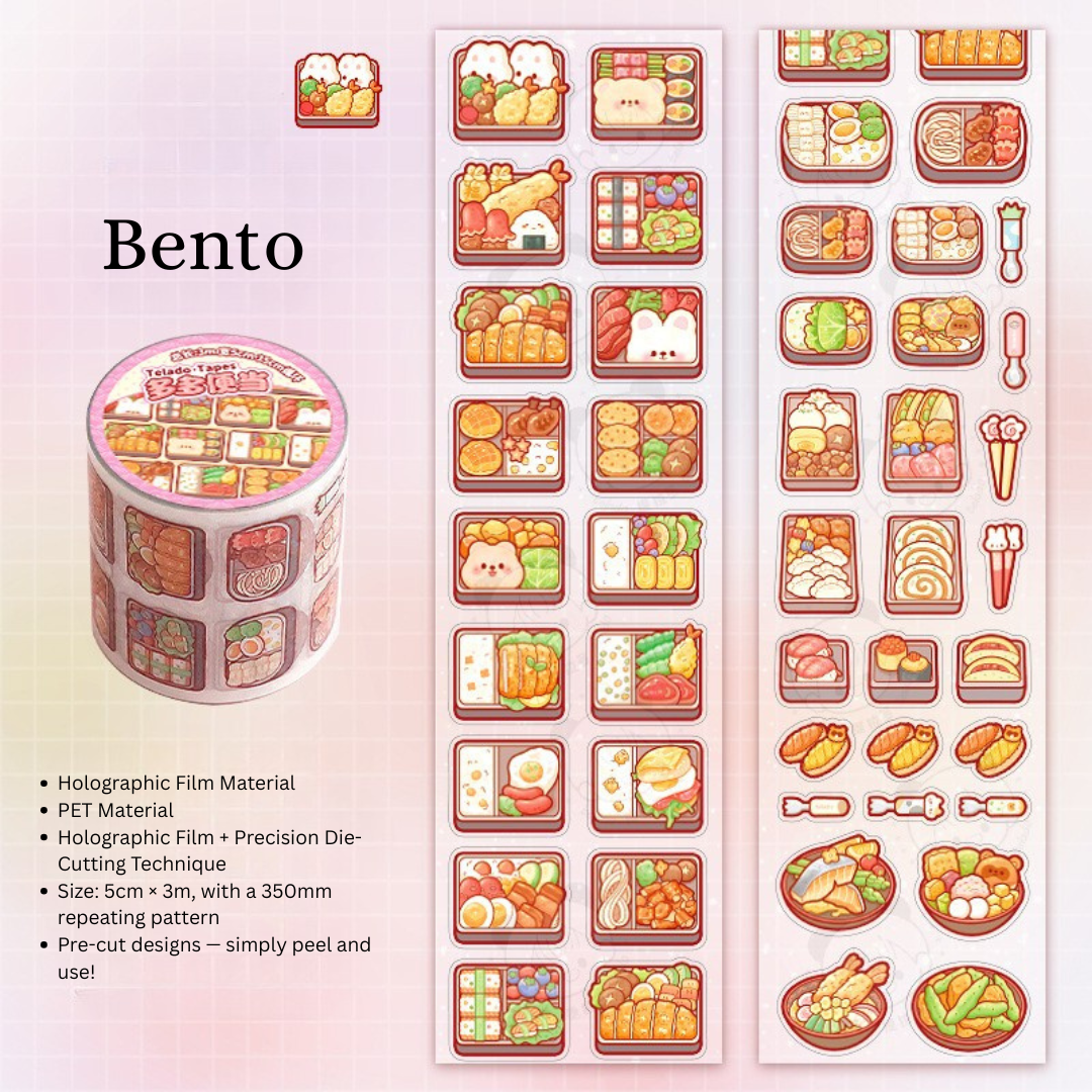 Daily Life PET Waterproof Die-Cut Sticker Roll