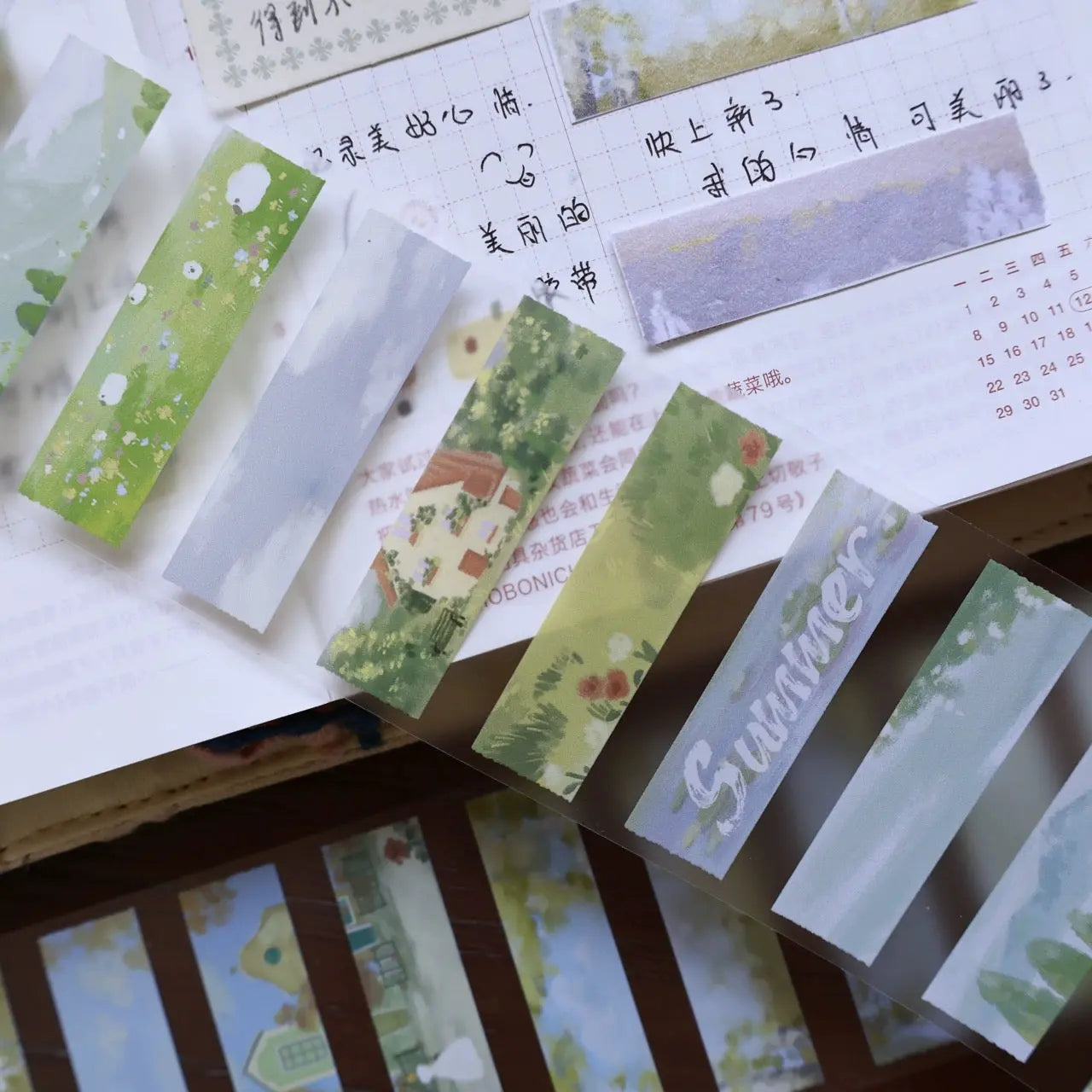 Four Seasons Oil Painting Washi & PET Tape ChicChoi