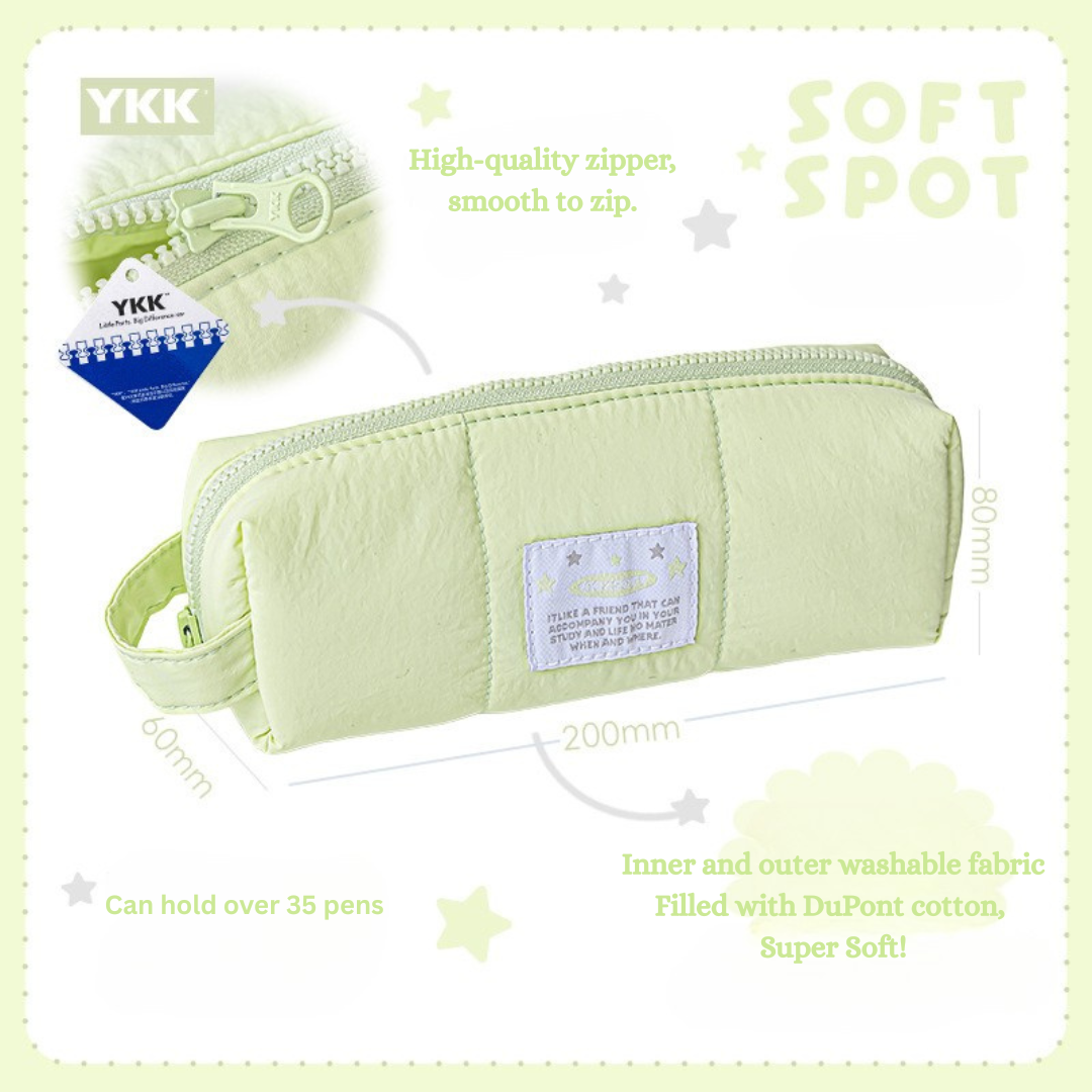 Soft Fabric Pencil Case with Hand Strap ChicChoi