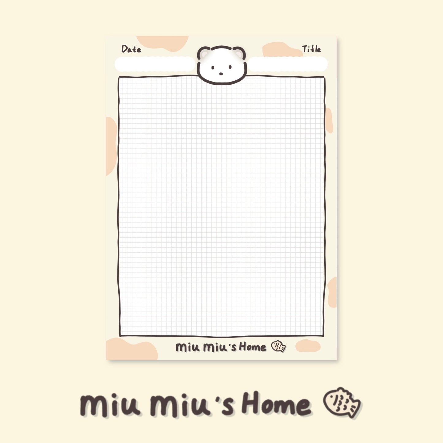 Cow Pattern B5 Paper Pads - SOLD OUT