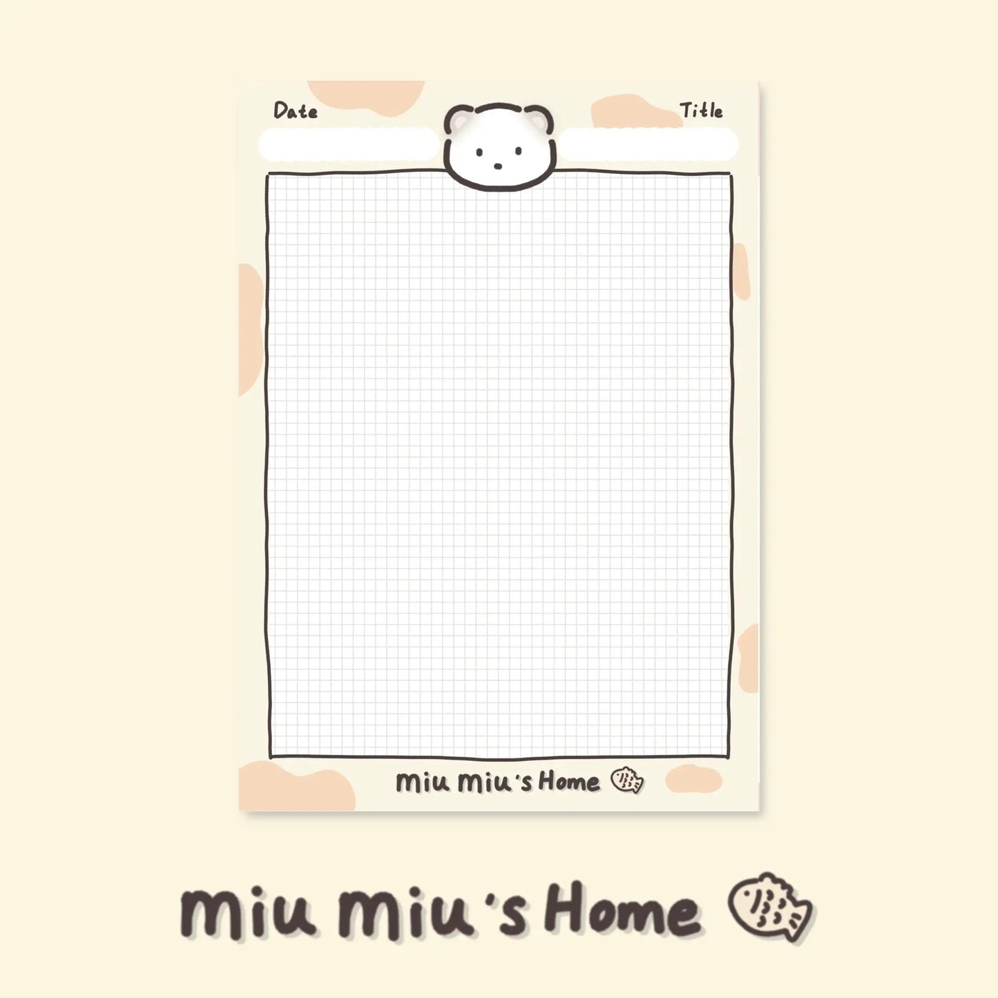 Cow Pattern B5 Paper Pads - SOLD OUT ChicChoi