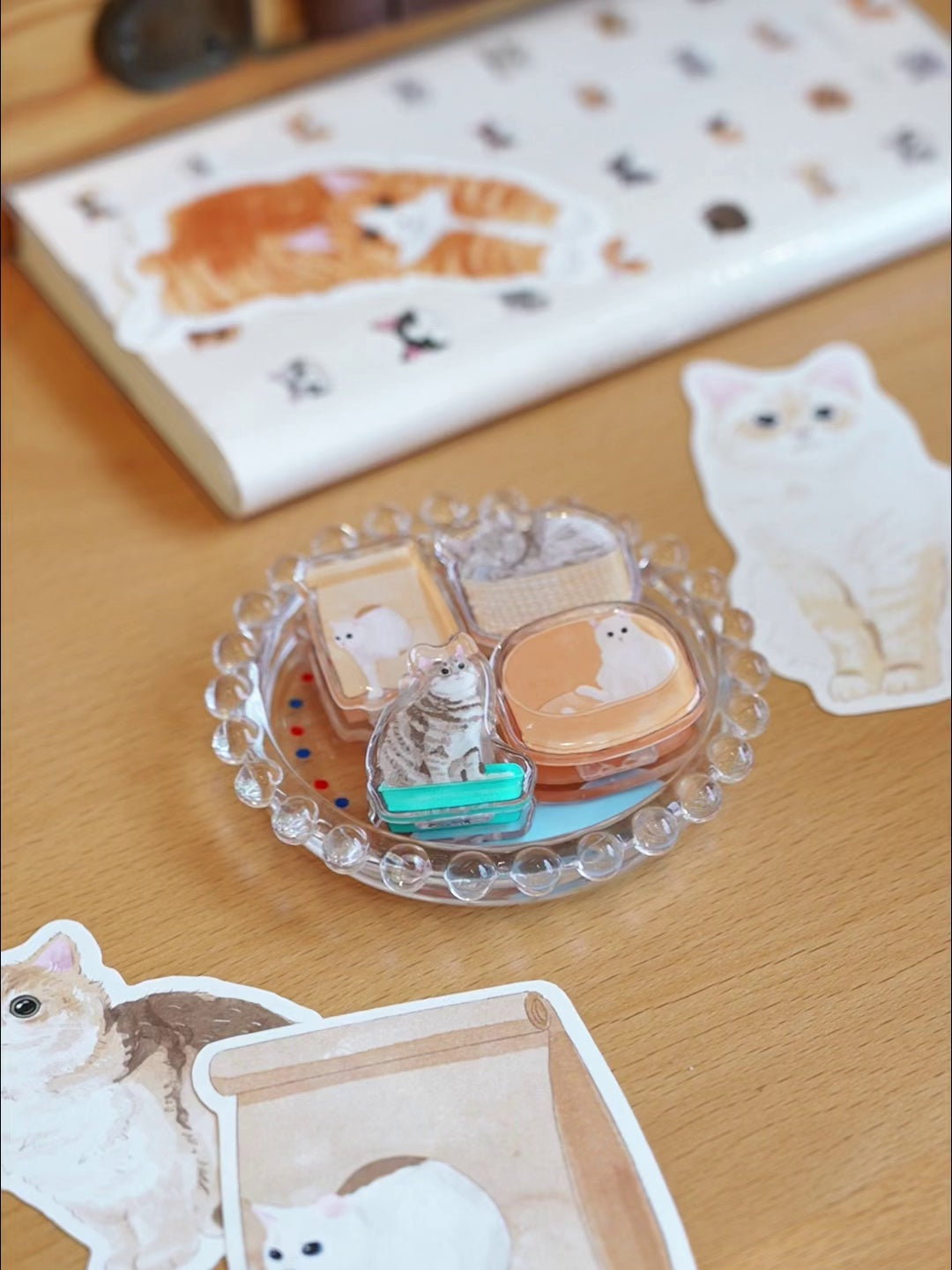Kitty Pocket Clips – Acrylic Memo & Planner Clips