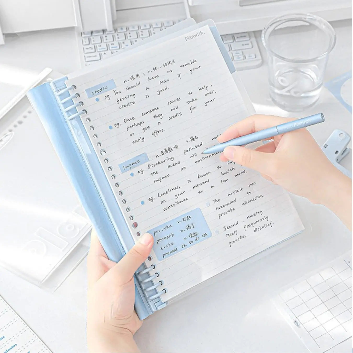 B5 Lay-Flat Flexible Ring Binder ChicChoi