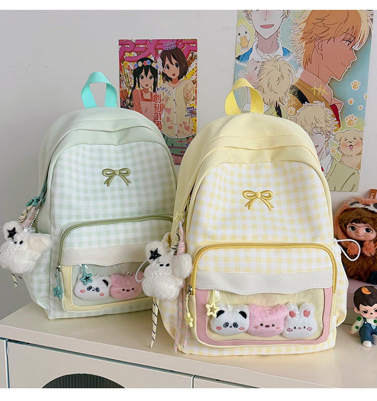 Plaid Vibe Large Capacity Ita Backpack – ChicChoi