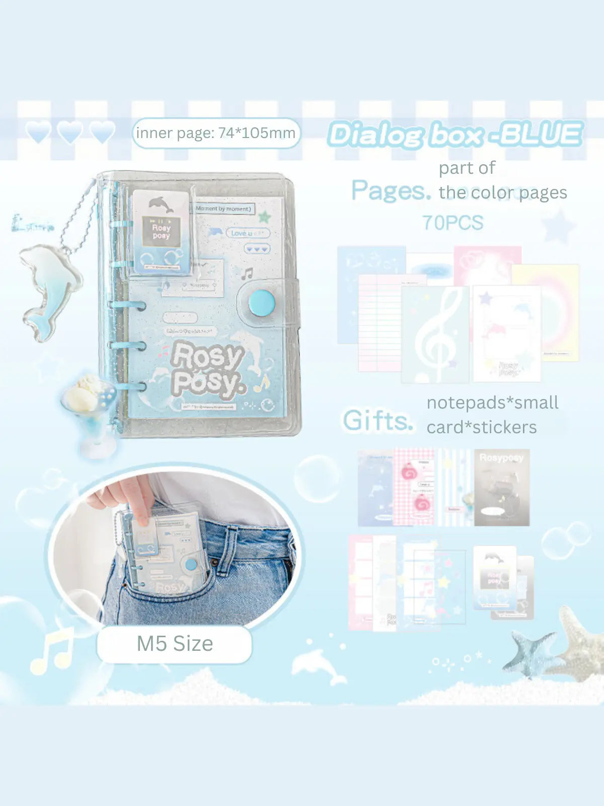 M5 High-Value Pocket Portable Loose-Leaf Binders & Paper ChicChoi