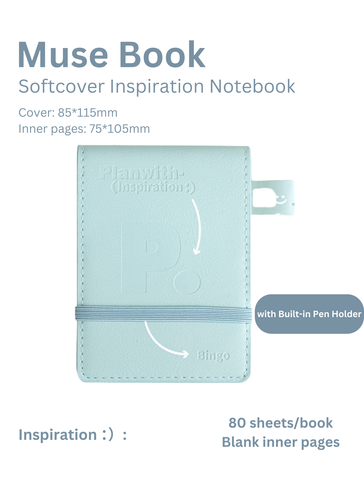 Muse Inspiration Soft Leather Notebook ChicChoi