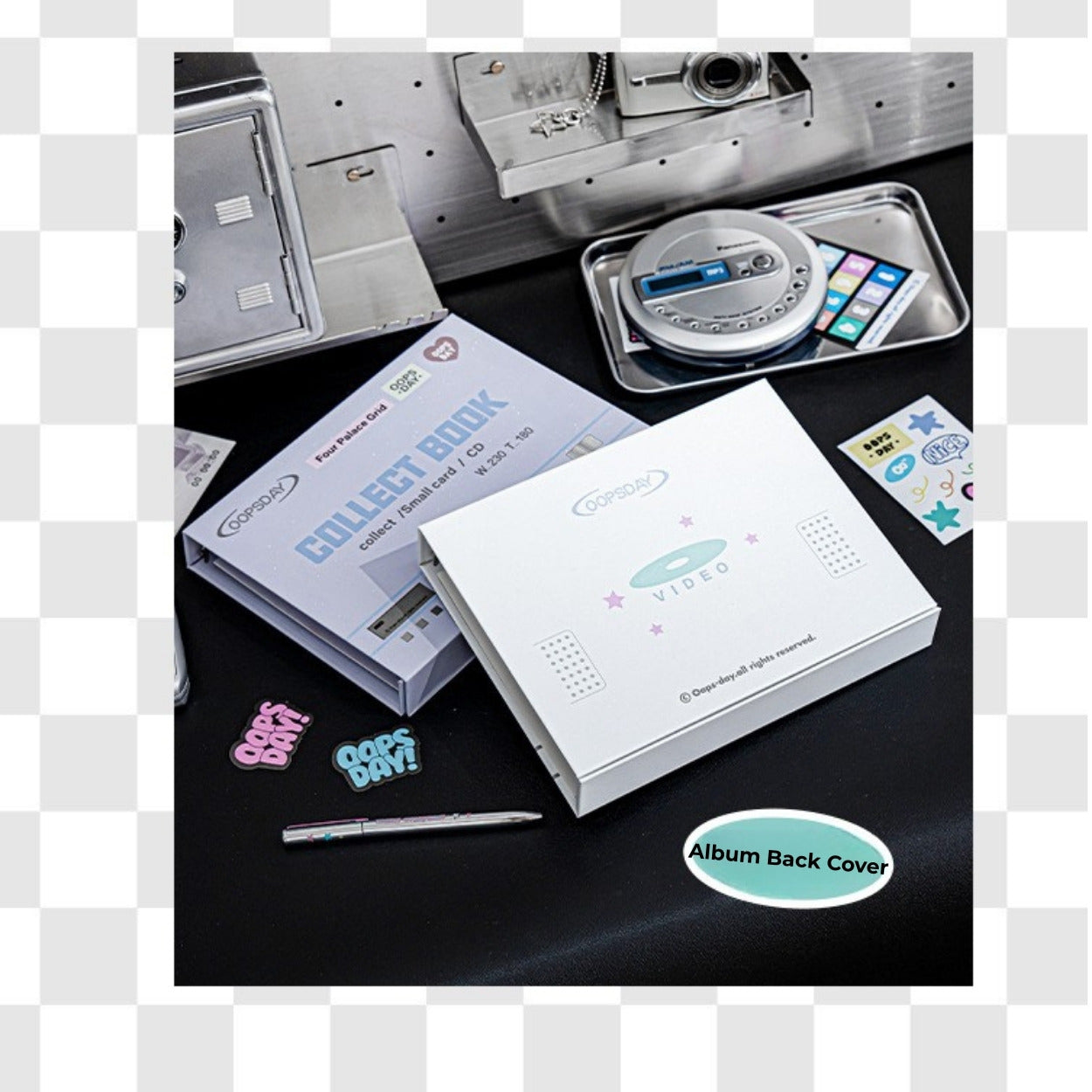 OOPSDAY Retro Style 4-Pocket Card Binder