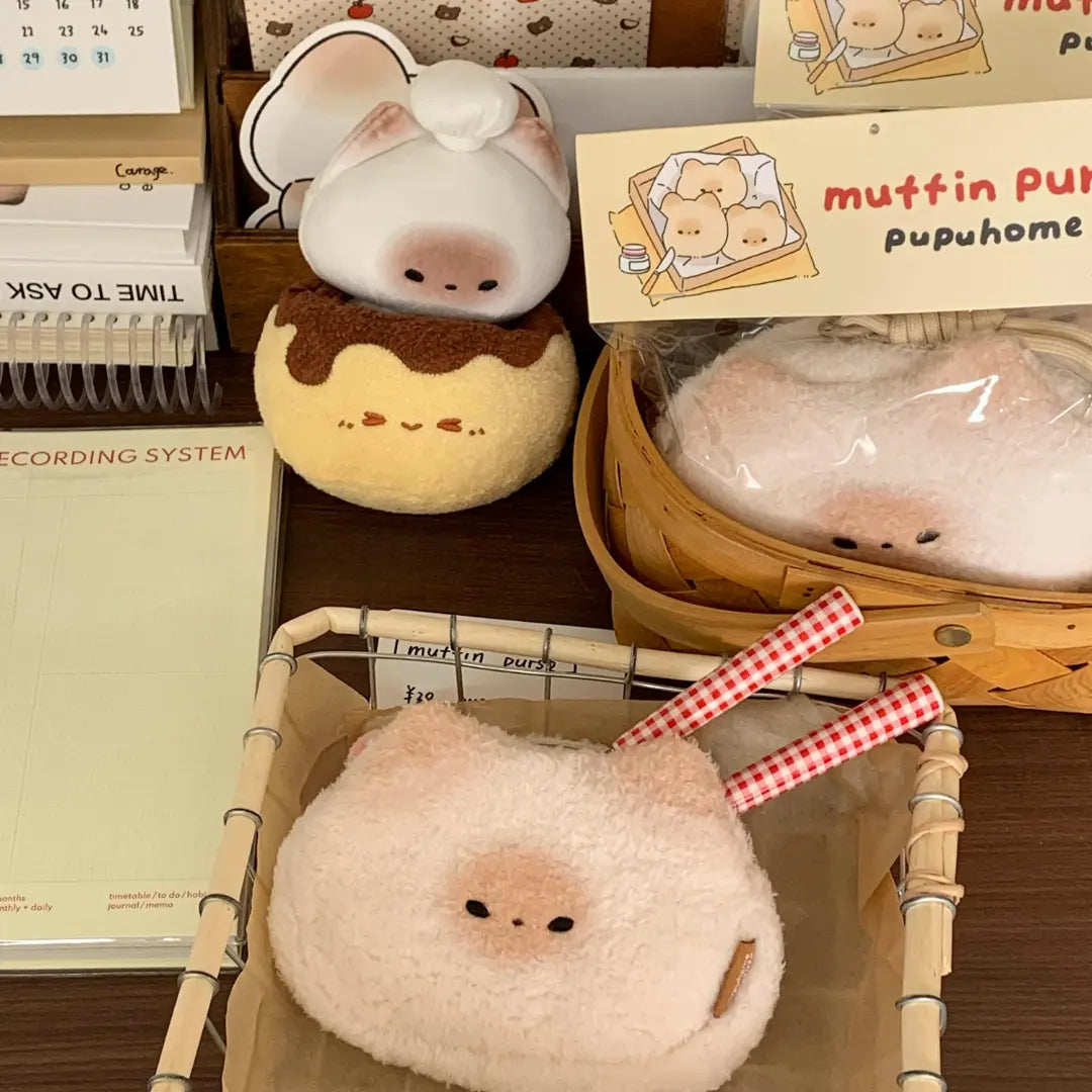Original Pupu Muffin Cat Plush Coin Purse ChicChoi