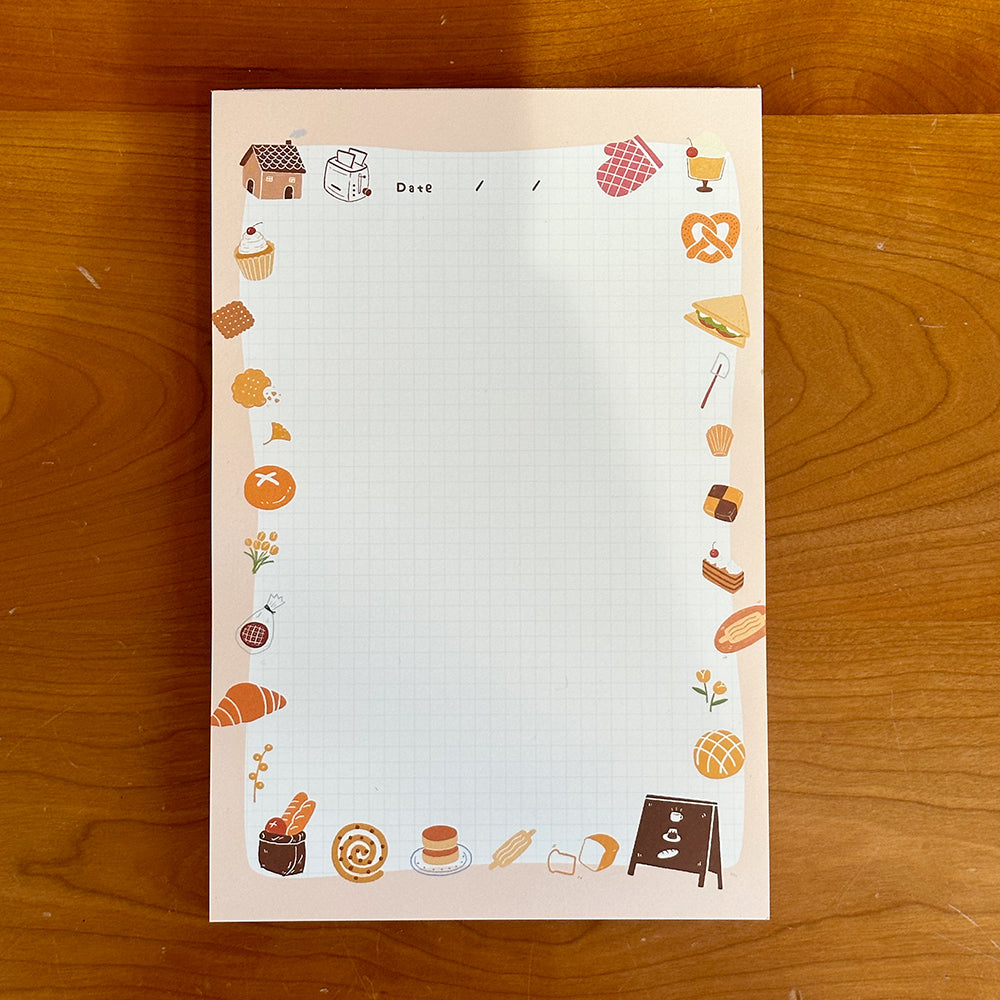 Original Summer Dessert Series Notepad (A5 Tear-off Pad, Non-Sticky)