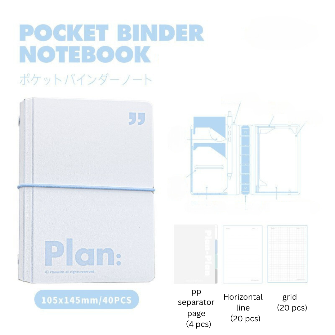 Pocket Storage A7 Loose-Leaf Notebooks ChicChoi