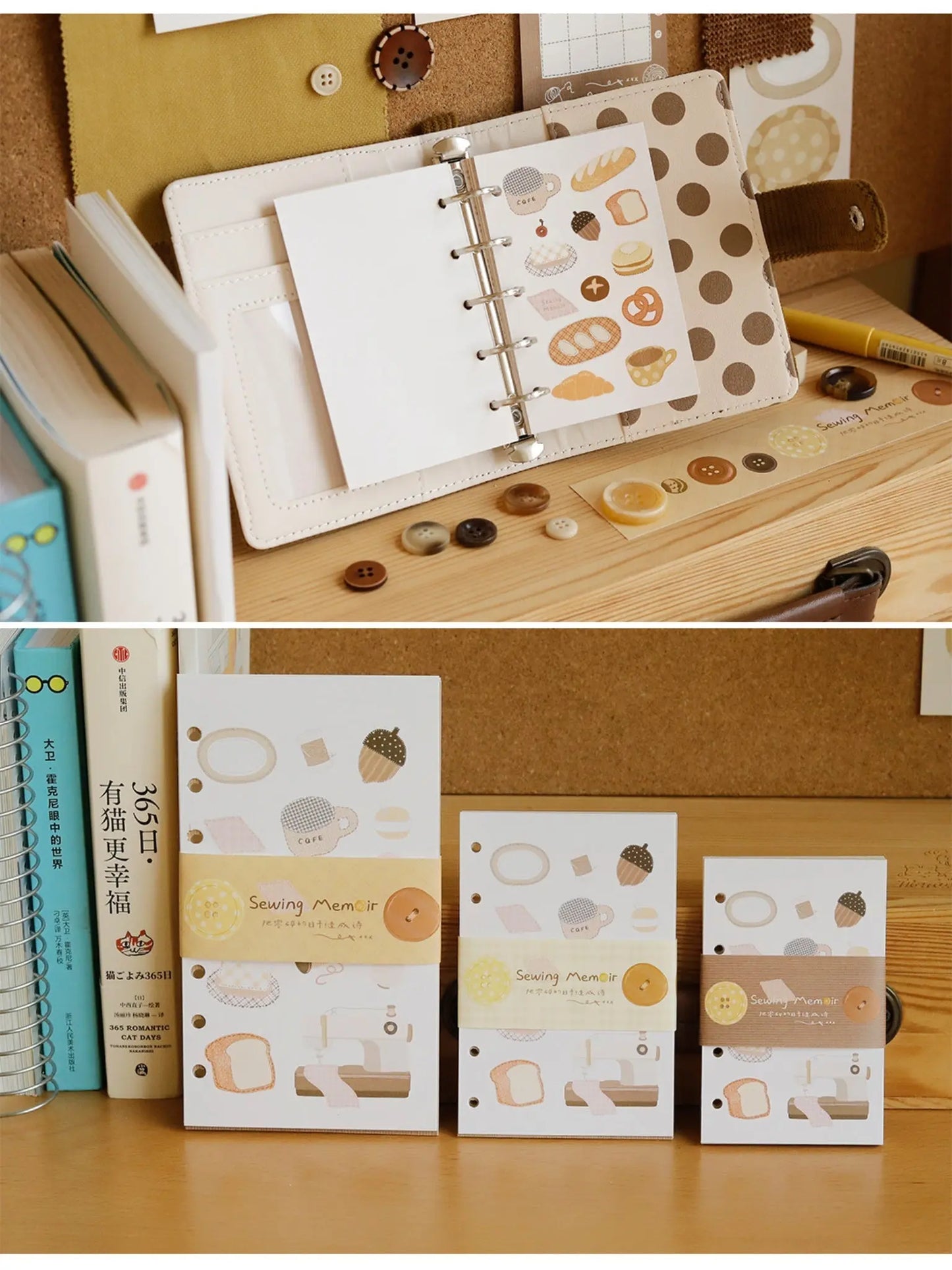 Sewing Notes Series Journal Binder & Inner Paper ChicChoi