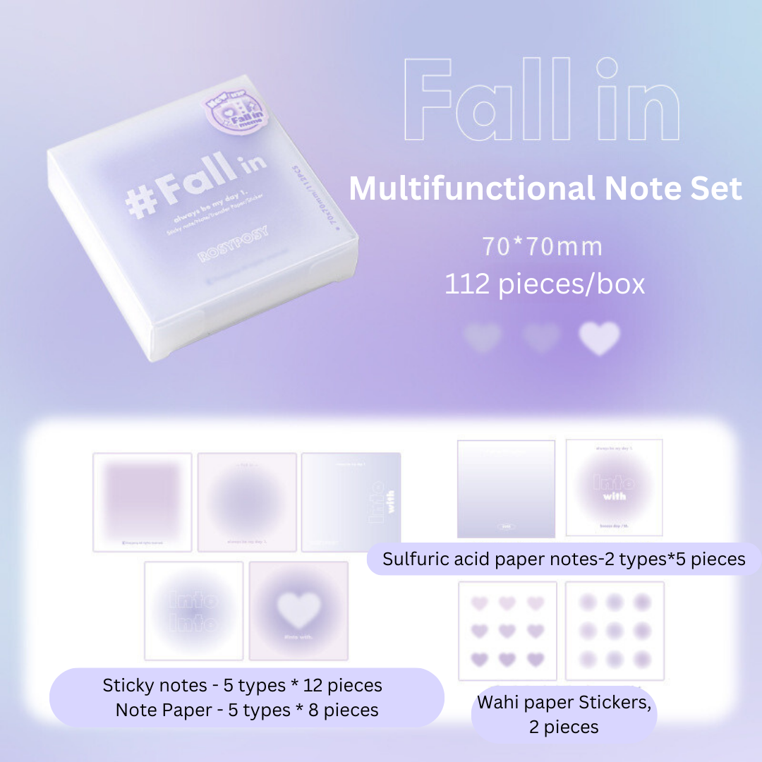 Fall in Collection Soft Gradient Mixed Notepaper