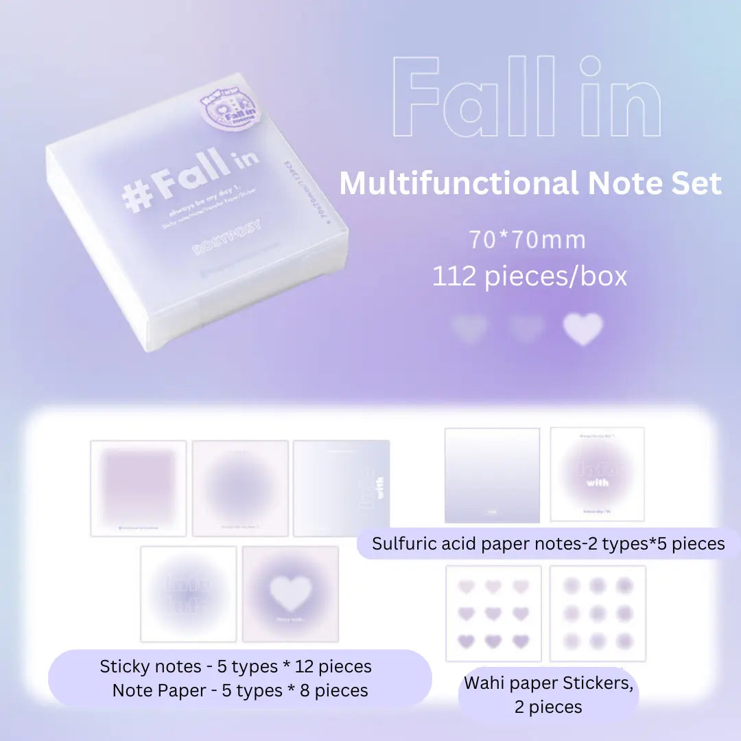 Lilac Purple Stationery Mystery Set - All-in-One School Supplies Gift ChicChoi