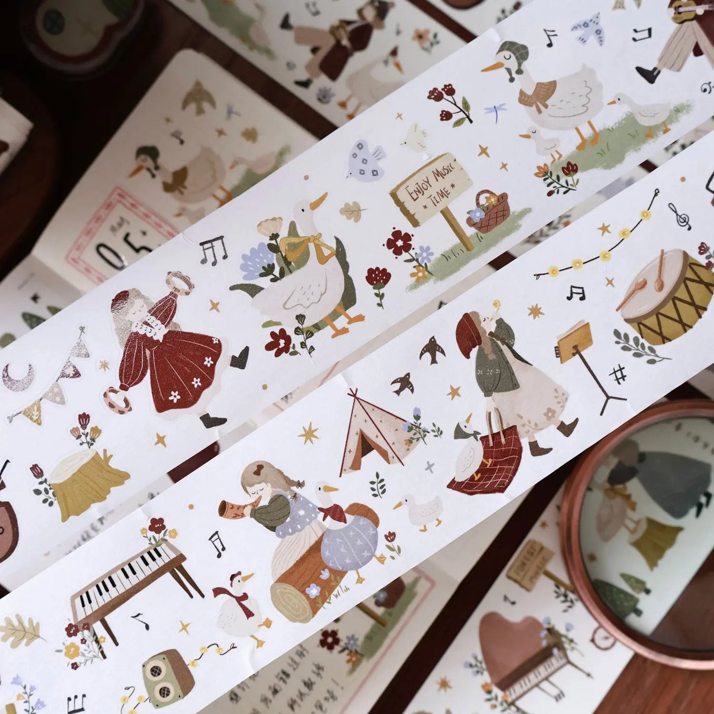 Forest Concert Die-Cut Sticker Tapes ChicChoi