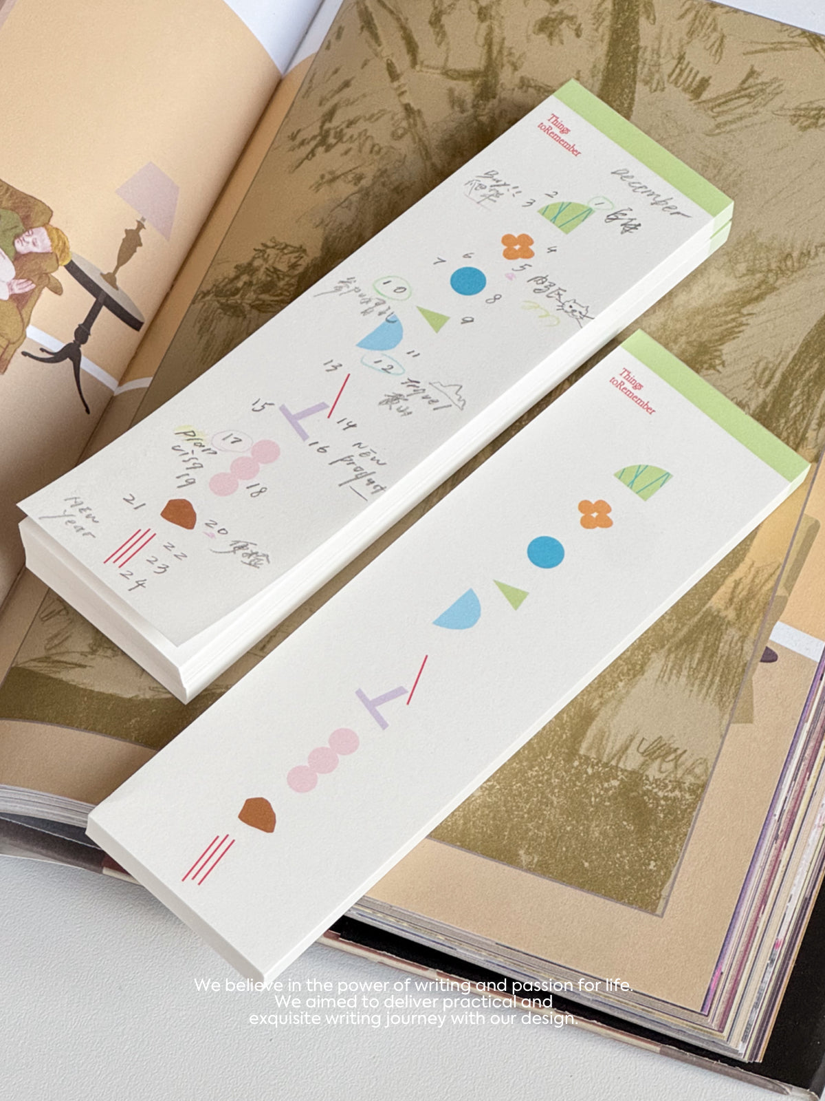 Original Design Woven Jacquard Long Notepads