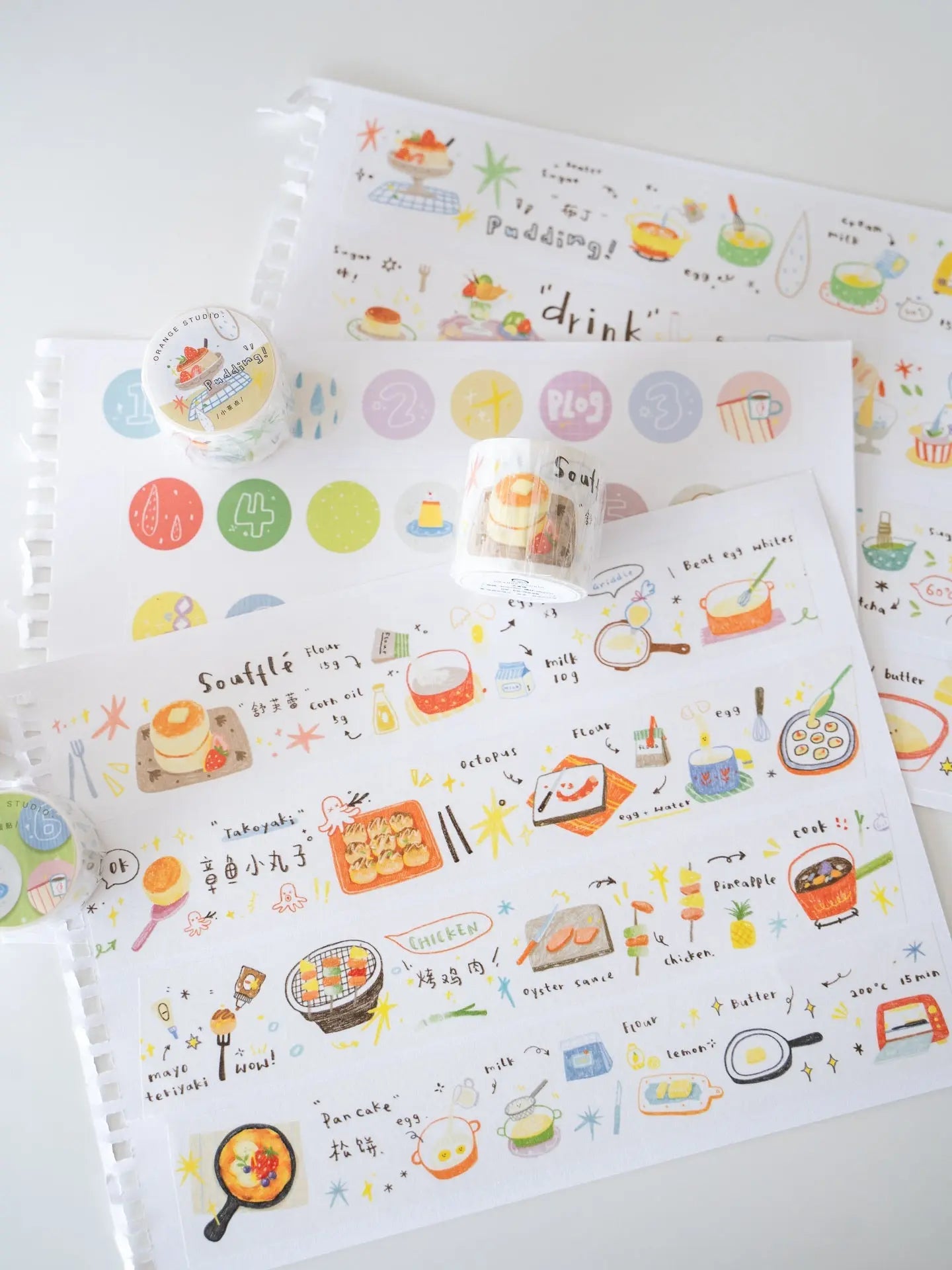 Sweet Moments Series Die-cut Stickers & Washi Tapes ChicChoi